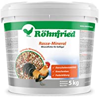 Röhnfried Mineral para Aves de Raza (Cubo de 5 kg) | Un Producto Natural con valiosos minerales de Conchas- Piedras…